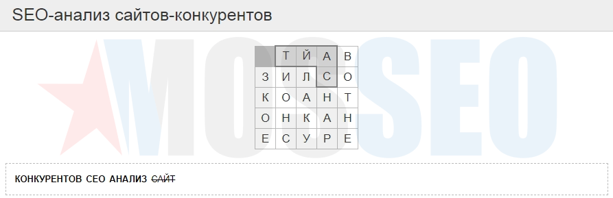 SEO-анализ сайтов-конкурентов